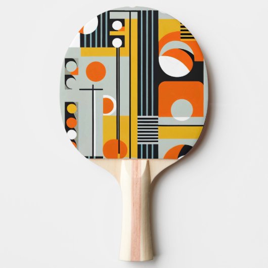 Raquette De Ping Pong Bauhaus Conception géométrique 01 Parfait Pour (Devant)