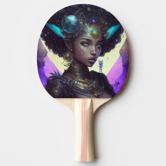 Raquette De Ping Pong Beau guerrier spatial orné (Devant)