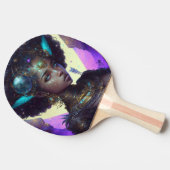 Raquette De Ping Pong Beau guerrier spatial orné (Côté)