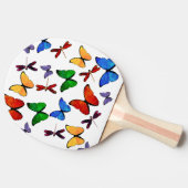Raquette De Ping Pong Beau motif de papillon (Côté)