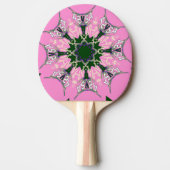 Raquette De Ping Pong Beau motif de teinte violet rose bébé monogramme (Devant)