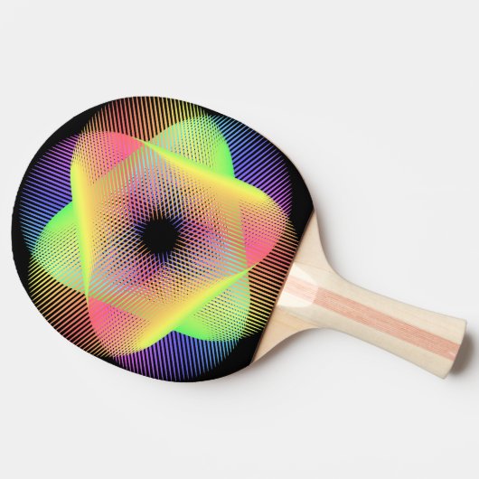 Raquette De Ping Pong Beau motif géométrique hikari22 (Côté)