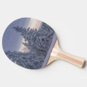 Raquette De Ping Pong Beau paysage hivernal comme il neige (Côté)