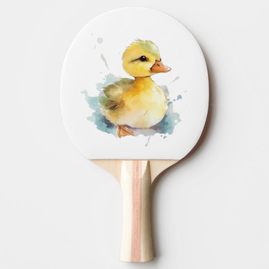 Raquette De Ping Pong Bébé Canard Aquarelle Ping Paddle (Devant)