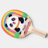 Raquette De Ping Pong Bébé mignon Panda arc-en-ciel (Côté)