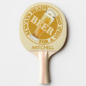 Raquette De Ping Pong BEER nom personnalisé ping pong paddle (Dos)