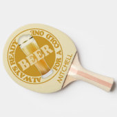 Raquette De Ping Pong BEER nom personnalisé ping pong paddle (Côté)