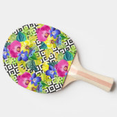 Raquette De Ping Pong Bégonia et palmettes d'orchidée (Côté)