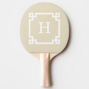 Raquette De Ping Pong Beige White Greek