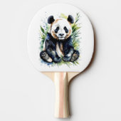 Raquette De Ping Pong Belle aquarelle Panda Bear (Dos)