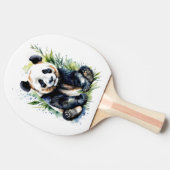 Raquette De Ping Pong Belle aquarelle Panda Bear (Côté)