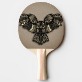 Raquette De Ping Pong Belle Chouette Rustique (Dos)