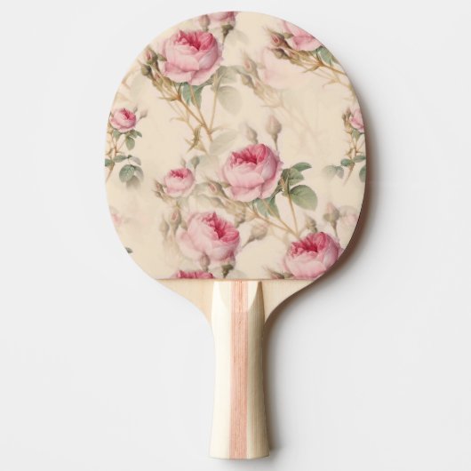 Raquette De Ping Pong Belle florale Vintage (Devant)