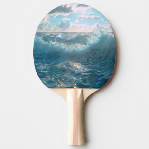 Raquette De Ping Pong Belle mer et vagues