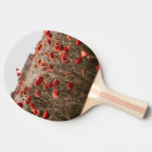 Raquette De Ping Pong belles fleurs de coquelicot (Côté)