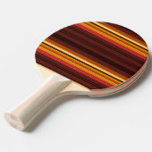 Raquette De Ping Pong Belles rayures vintages (Devant Angle)
