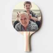 Raquette De Ping Pong Best Grandpa Ever Photo Script Custom (Dos)