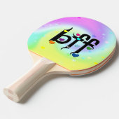 Raquette De Ping Pong bff - coeurs (Devant Angle)