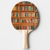 Raquette De Ping Pong Bibliothèque Livres Librairie Vêtements de livres (Devant)