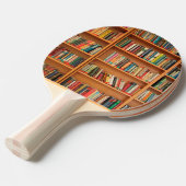 Raquette De Ping Pong Bibliothèque Livres Librairie Vêtements de livres (Devant Angle)