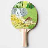 Raquette De Ping Pong Biche et faon (Dos)
