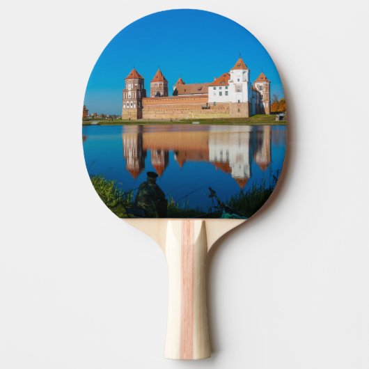 Raquette De Ping Pong Biélorussie Mir Château Architecture Nature (Devant)