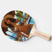 RAQUETTE DE PING PONG BIKINI FILLE PING CHAUD PONG PADDLE (Côté)