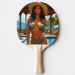 RAQUETTE DE PING PONG BIKINI FILLE PING CHAUD PONG PADDLE
