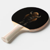 Raquette de ping pong Black 4 Luxe, Bison d'Amériq (Devant Angle)