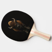 Raquette de ping pong Black 4 Luxe, Bison d'Amériq (Côté)