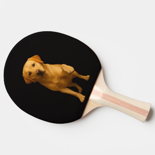 Raquette de ping pong Black 4 Luxe, Labrador tendr (Côté)