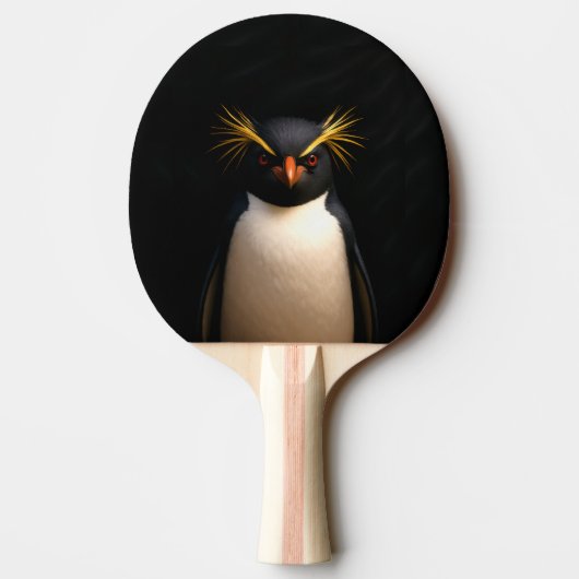 Raquette De Ping Pong Black 4 Luxe paddle ping pong, Rockhopper Penguin (Dos)