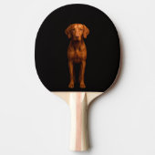Raquette De Ping Pong Black 4 Luxe ping pong paddle, Agile Vizsla Dog (Devant)