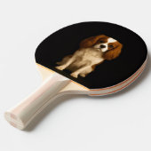 Raquette De Ping Pong Black 4 Luxe ping pong paddle, Cavalier Spaniel (Devant Angle)