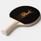 Raquette De Ping Pong Black 4 Luxe ping pong paddle, Elegant Gazella (Devant Angle)