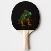 Raquette De Ping Pong Black 4 Luxe ping pong paddle, Green Iguana (Devant)