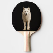 Raquette De Ping Pong Black 4 Luxe ping pong paddle, Ivory Arctic Wolf (Devant)