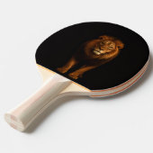 Raquette De Ping Pong Black 4 Luxe ping pong paddle, Majestic Lion (Devant Angle)