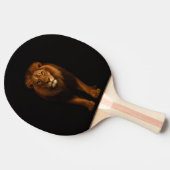 Raquette De Ping Pong Black 4 Luxe ping pong paddle, Majestic Lion (Côté)