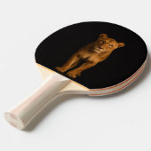 Raquette De Ping Pong Black 4 Luxe ping pong paddle, Noble Lioness (Devant Angle)