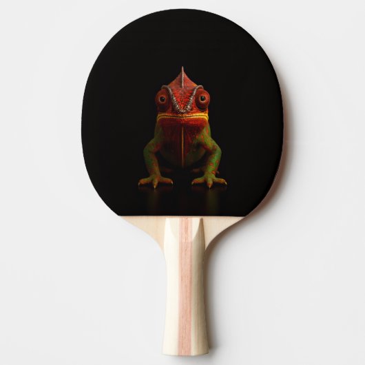 Raquette De Ping Pong Black 4 Luxe ping pong paddle, Panther Chameleon (Devant)