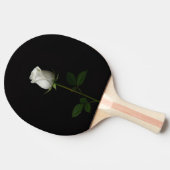 Raquette De Ping Pong Black 4 Luxe ping pong paddle, Pure White Rose (Côté)