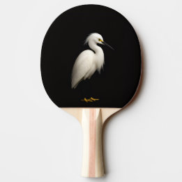 Raquette De Ping Pong Black 4 Luxe ping pong paddle, Snowy Egret