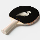 Raquette De Ping Pong Black 4 Luxe ping pong paddle, Snowy Egret (Devant Angle)