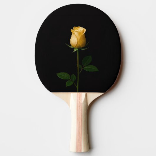 Raquette De Ping Pong Black 4 Luxe ping pong paddle, Sunlit Yellow Rose (Dos)