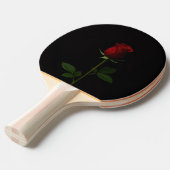 Raquette De Ping Pong Black 4 Luxe ping pong paddle, Velvet Red Rose (Devant Angle)