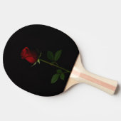 Raquette De Ping Pong Black 4 Luxe ping pong paddle, Velvet Red Rose (Côté)