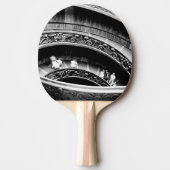 Raquette De Ping Pong Black and White Spiral Staircase (Devant)