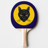 Raquette De Ping Pong Black Cat Face (Dos)
