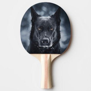 Raquette De Ping Pong Black German Shepherd